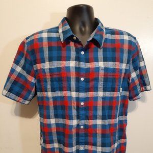 VANS Off the Wall Plaid Flannel Check Shirt Large